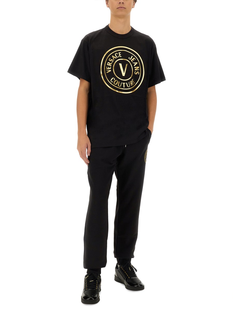 VERSACE JEANS COUTURE PANTALONE JOGGING IN COTONE
