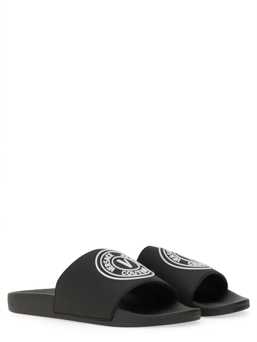 VERSACE JEANS COUTURE SANDALO SLIDE CON LOGO