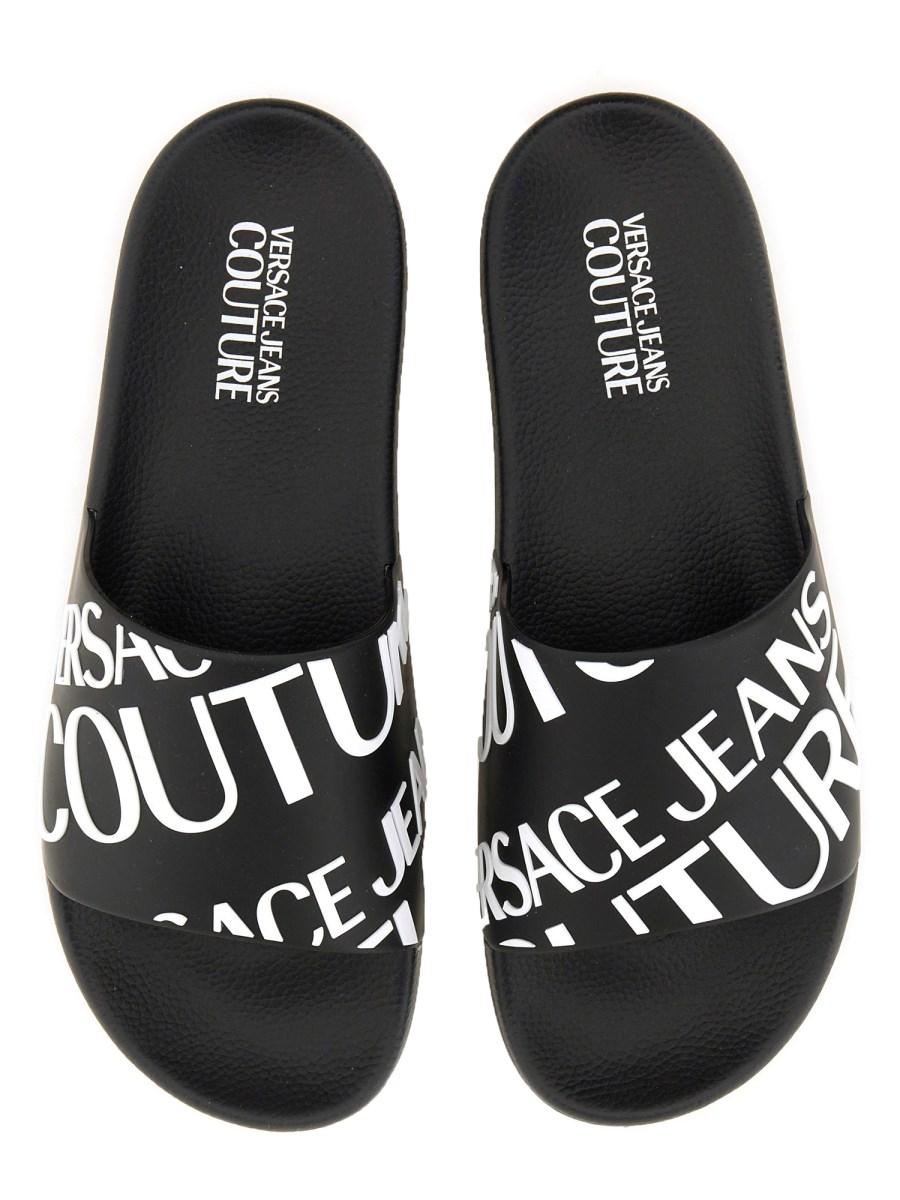 VERSACE JEANS COUTURE SANDALO SLIDE CON LOGO