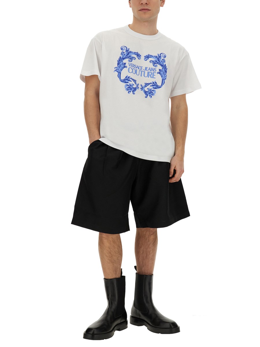 VERSACE JEANS COUTURE T-SHIRT IN COTONE