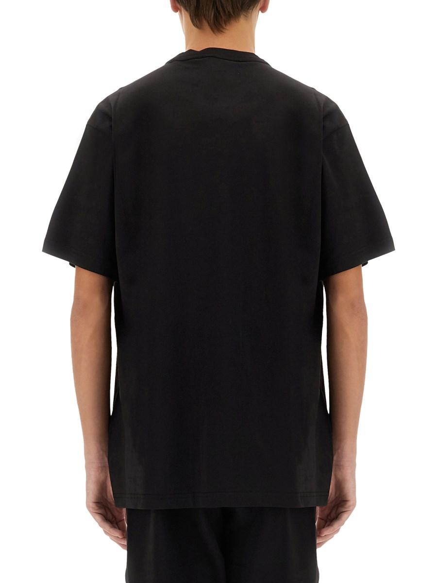 VERSACE JEANS COUTURE T-SHIRT V-EMBLEM IN COTONE