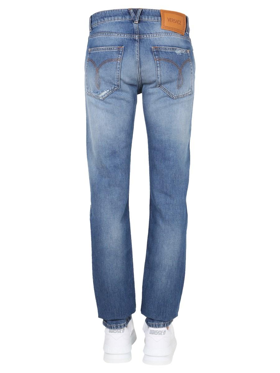 VERSACE JEANS IN COTONE CON PATCH LOGO