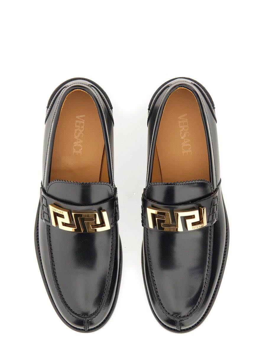 VERSACE MOCASSIINO GRECA IN PELLE