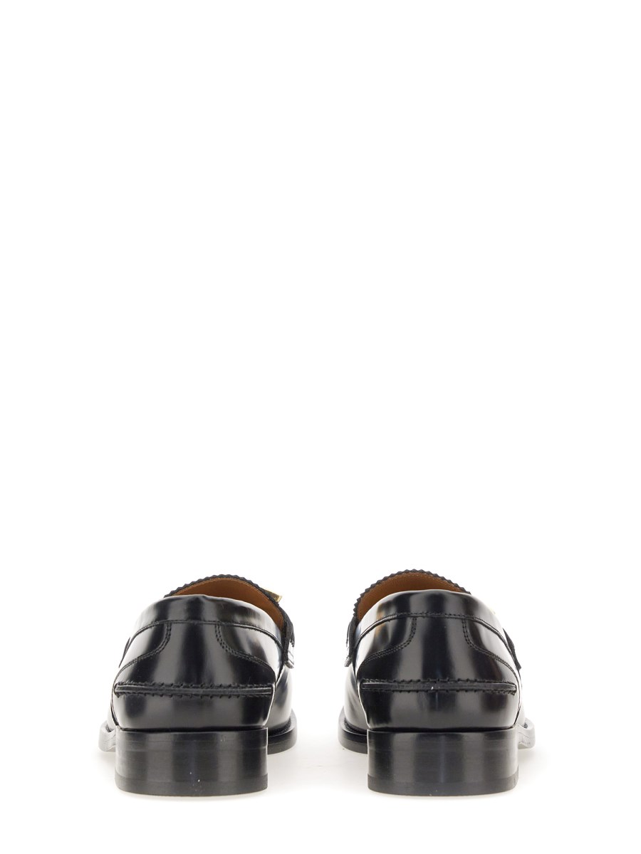 VERSACE MOCASSIINO GRECA IN PELLE