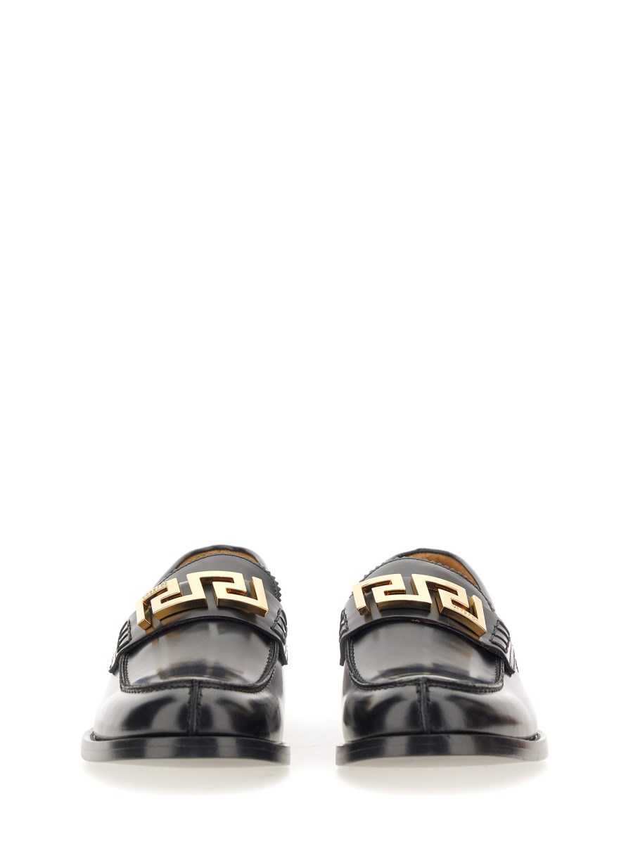 VERSACE MOCASSIINO GRECA IN PELLE