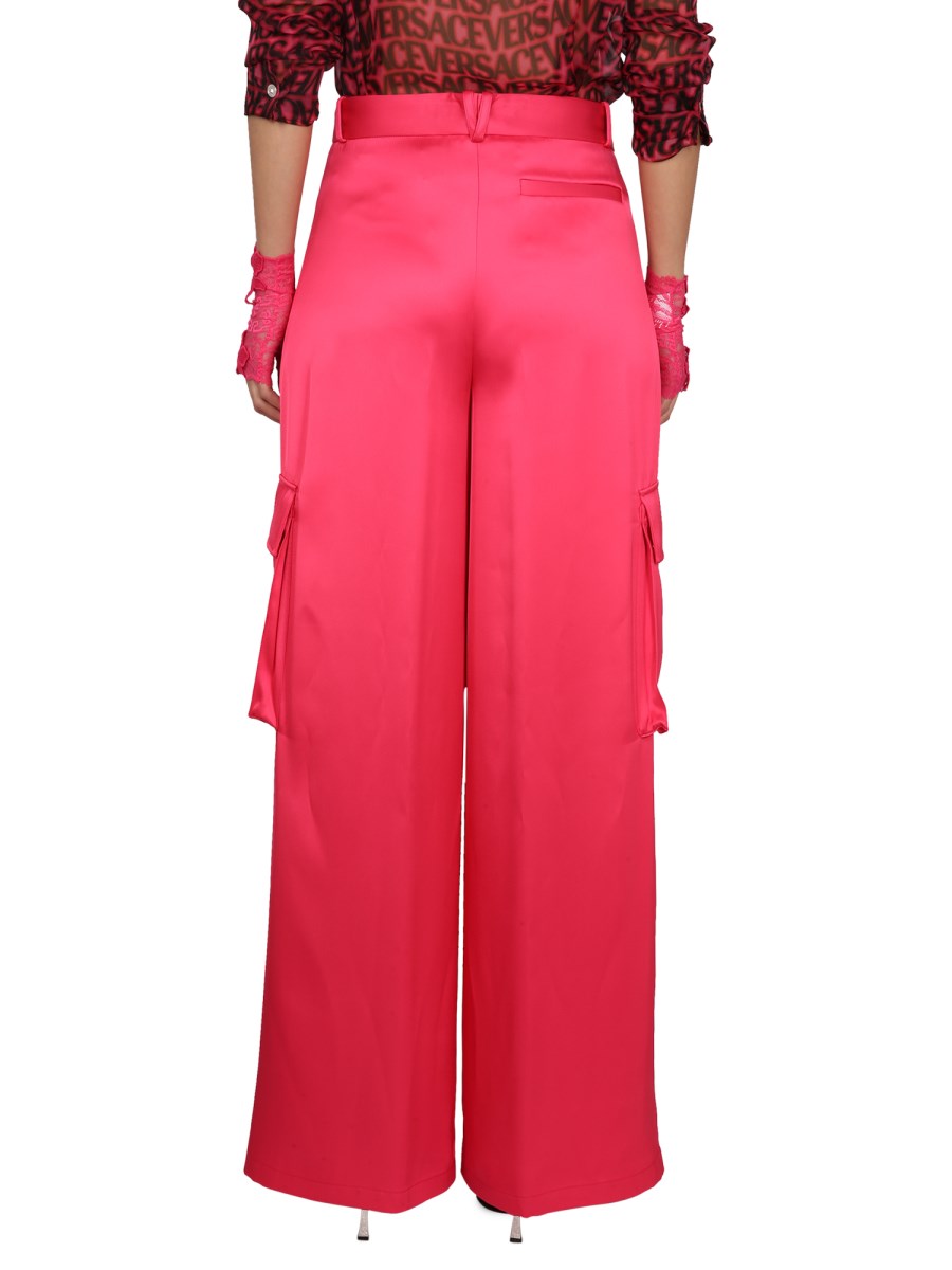VERSACE PANTALONE DUCHESSE IN VISCOSA