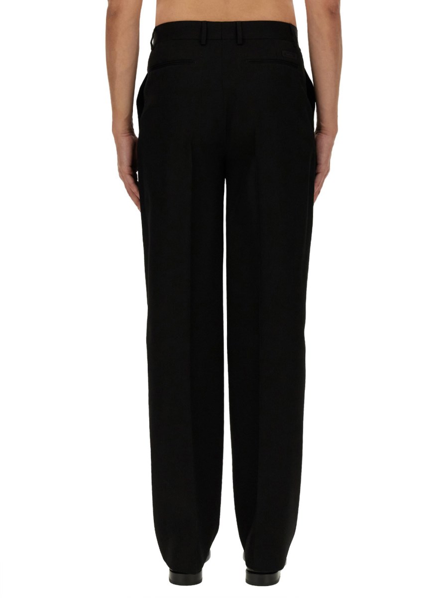 VERSACE PANTALONE FORMAL IN TWILL DI LANA