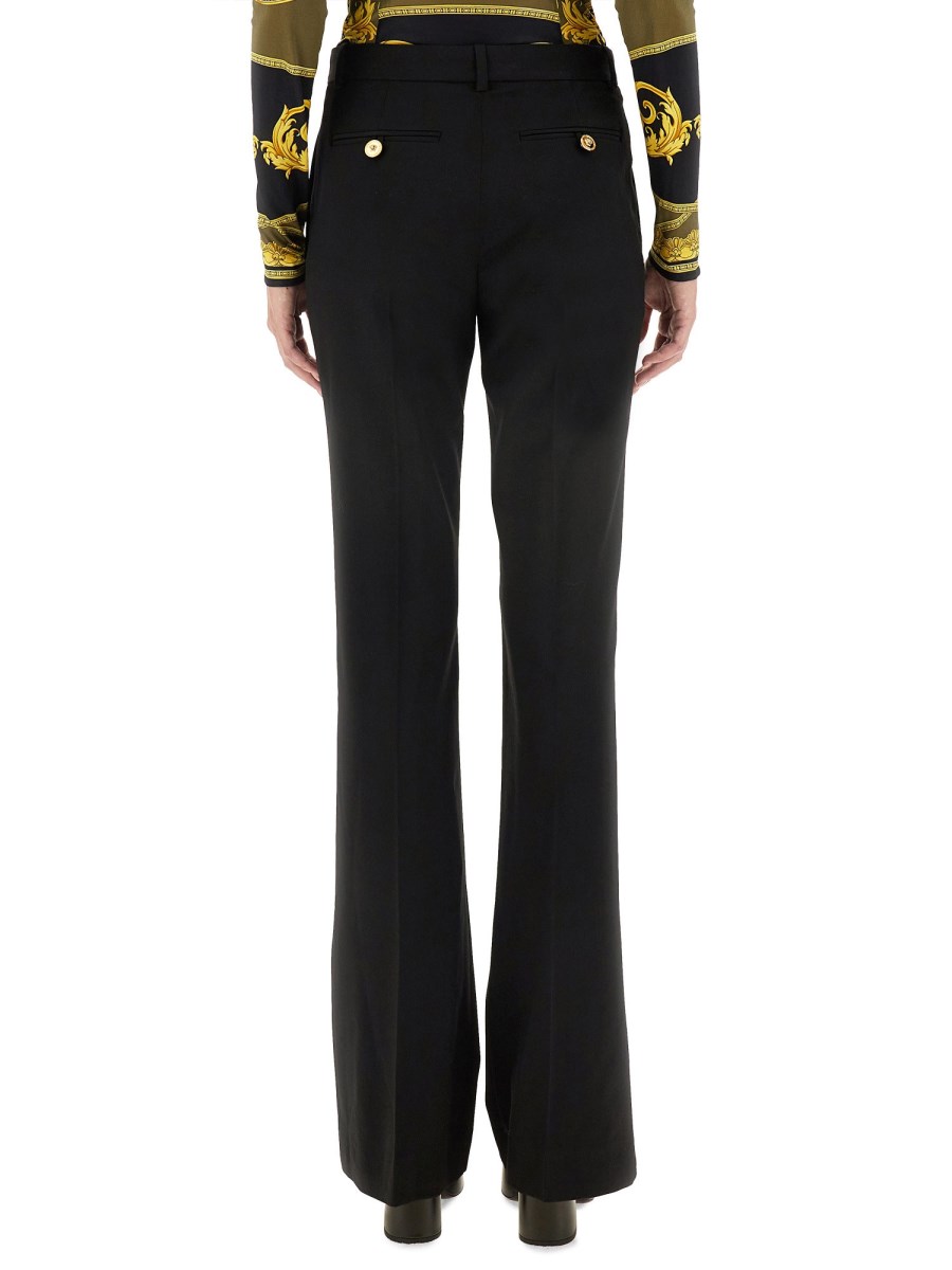 VERSACE PANTALONE SLIM FIT IN LANA