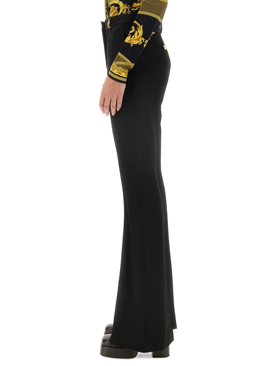 VERSACE PANTALONE SLIM FIT IN LANA