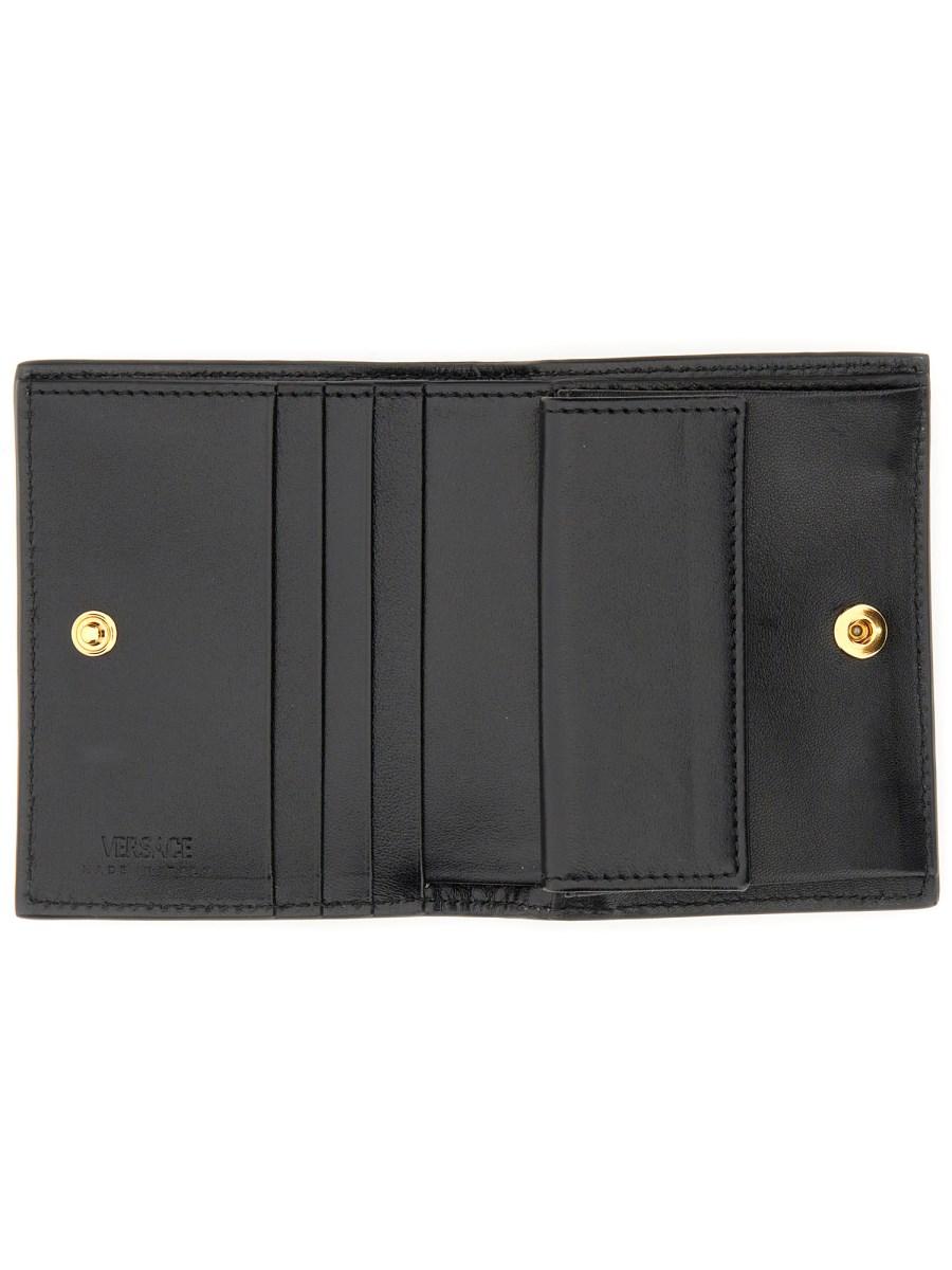 VERSACE PORTAFOGLIO "GRECA GODDESS" EFFETTO COCCO