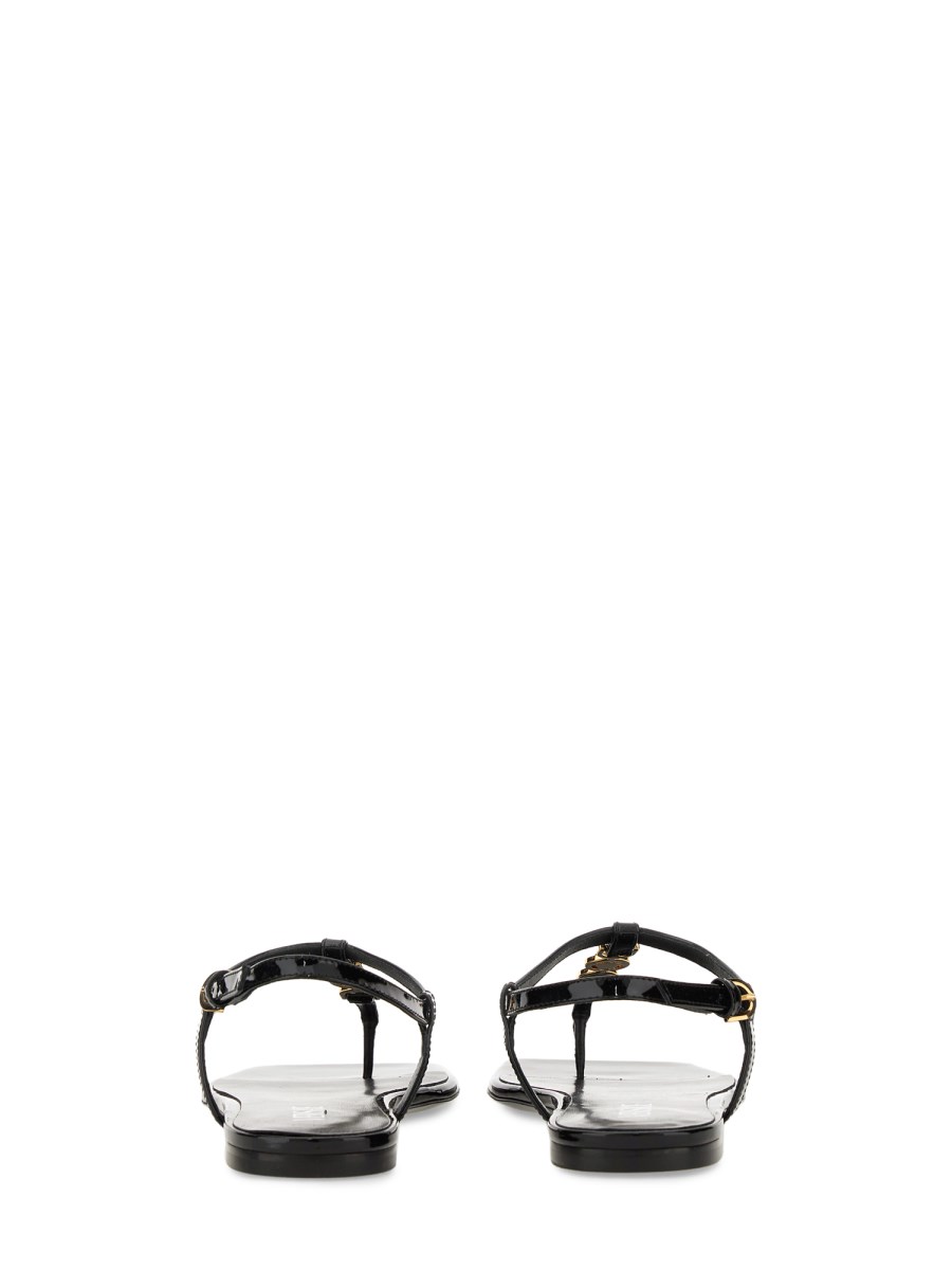 VERSACE SANDALO BASSO "MEDUSA '95" IN PELLE