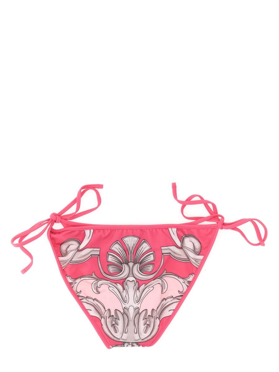 VERSACE SLIP BIKINI CON STAMPA DOUBLE FACE
