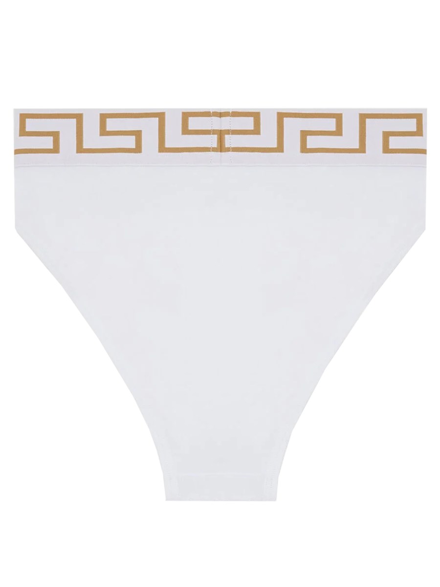 VERSACE SLIP CON GRECA IN COTONE