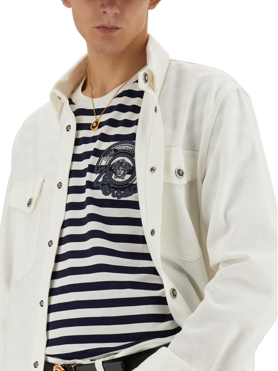 VERSACE T-SHIRT A RIGHE