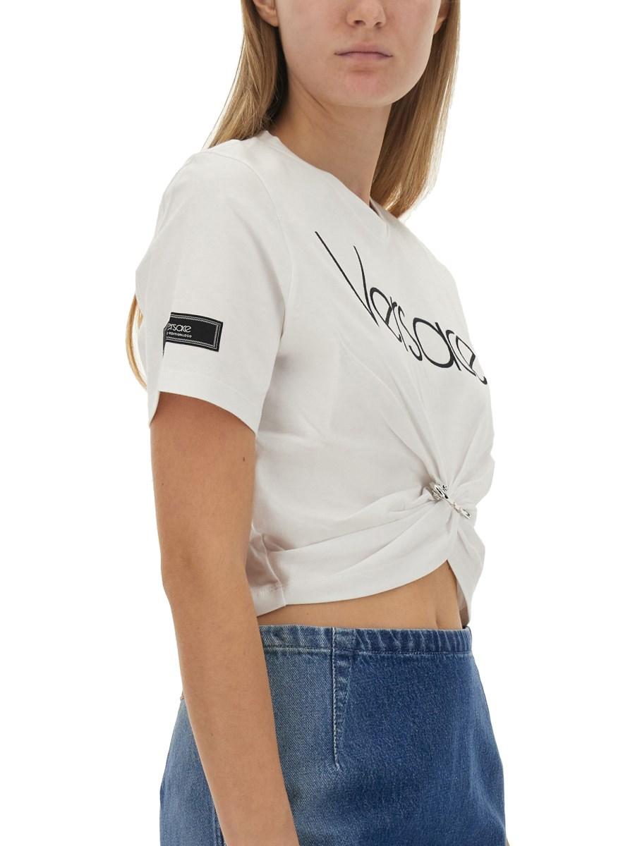 VERSACE T-SHIRT LOGATA SAFETY PIN