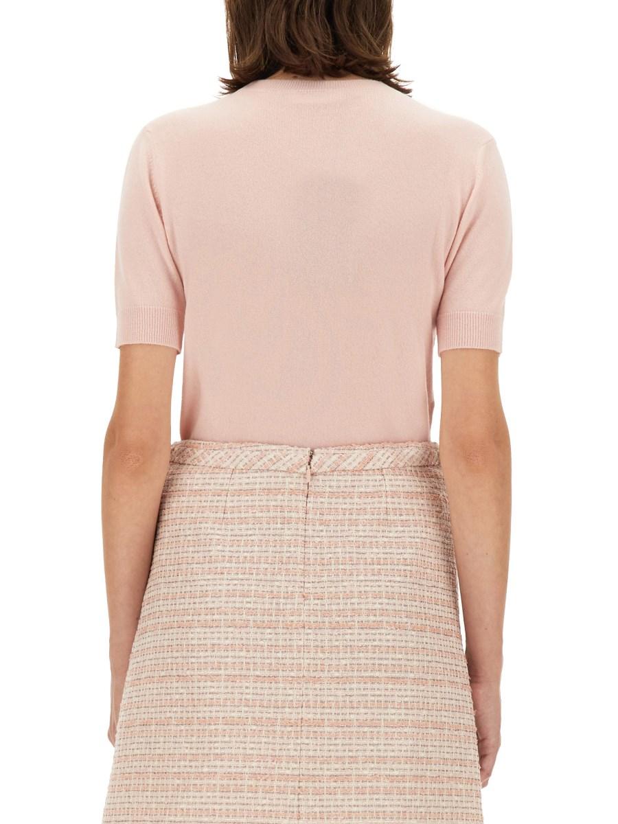 VERSACE TOP IN MAGLIA MISTO CASHMERE