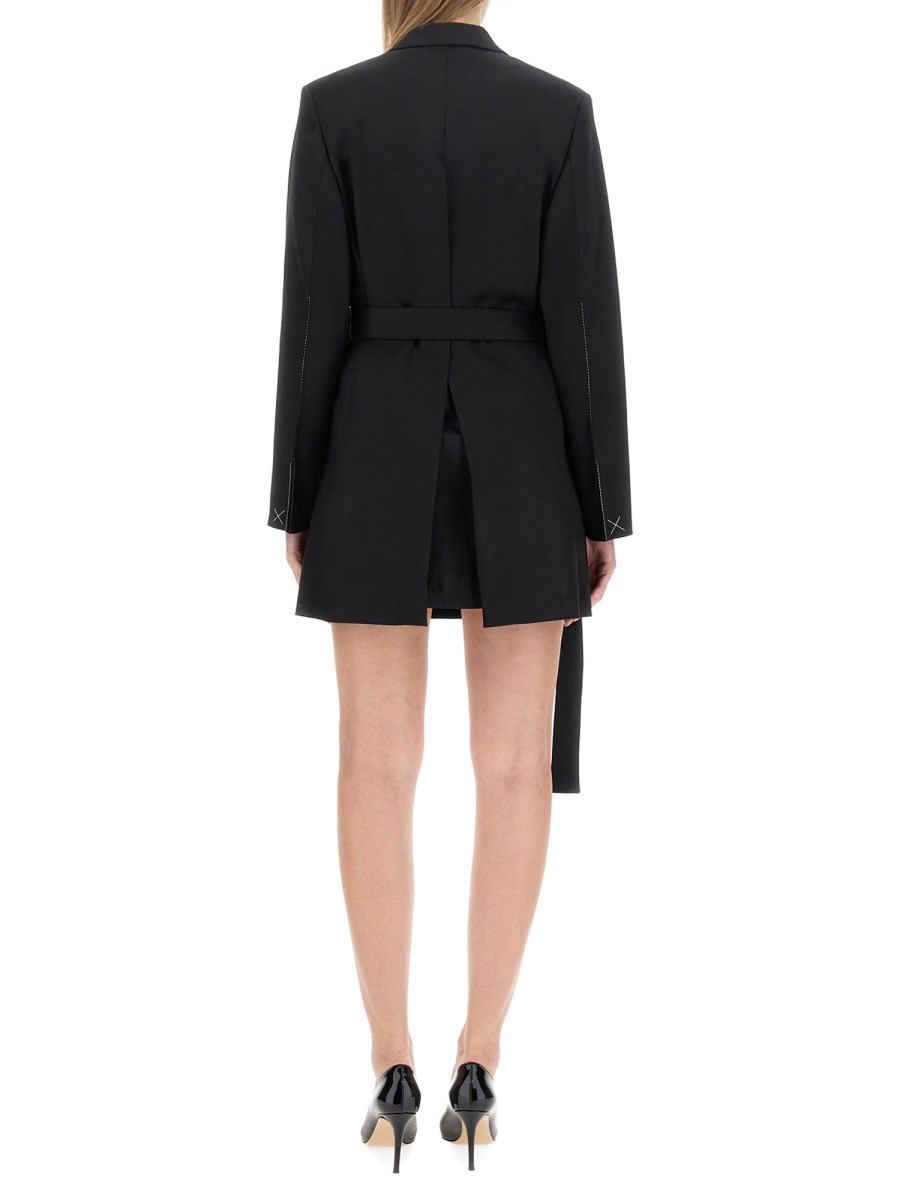VICTORIA BECKHAM ABITO MINI DOPPIOPETTO