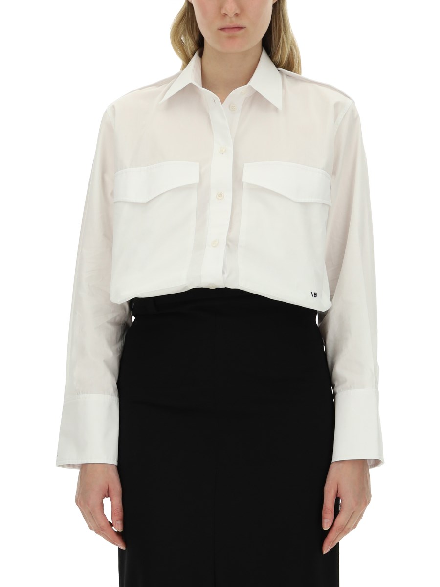 VICTORIA BECKHAM CAMICIA CON TASCA OVERSIZE