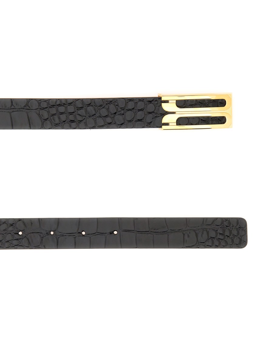 VICTORIA BECKHAM CINTURA IN PELLE CON LOGO