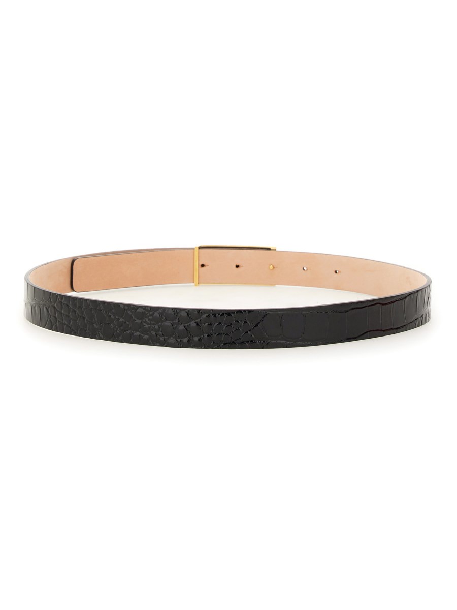 VICTORIA BECKHAM CINTURA IN PELLE CON LOGO