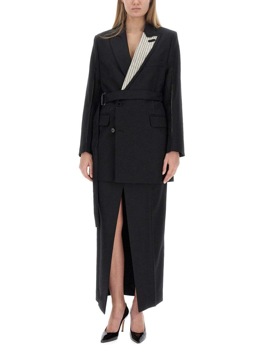 VICTORIA BECKHAM GONNA IN LANA VERGINE