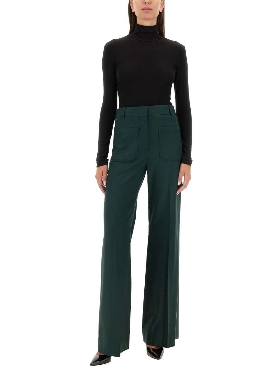VICTORIA BECKHAM PANTALONE ALINA IN MISTO LANA