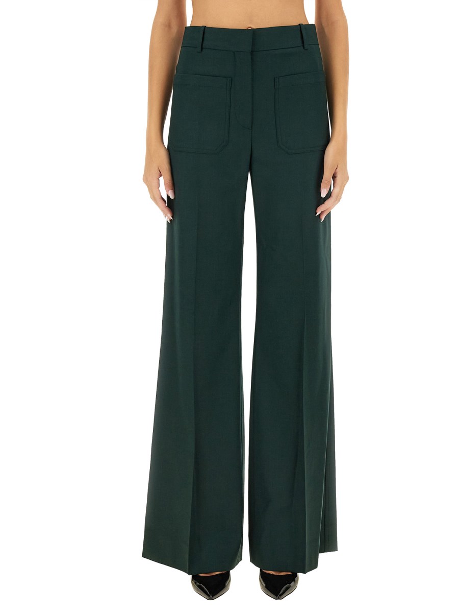 VICTORIA BECKHAM PANTALONE ALINA IN MISTO LANA