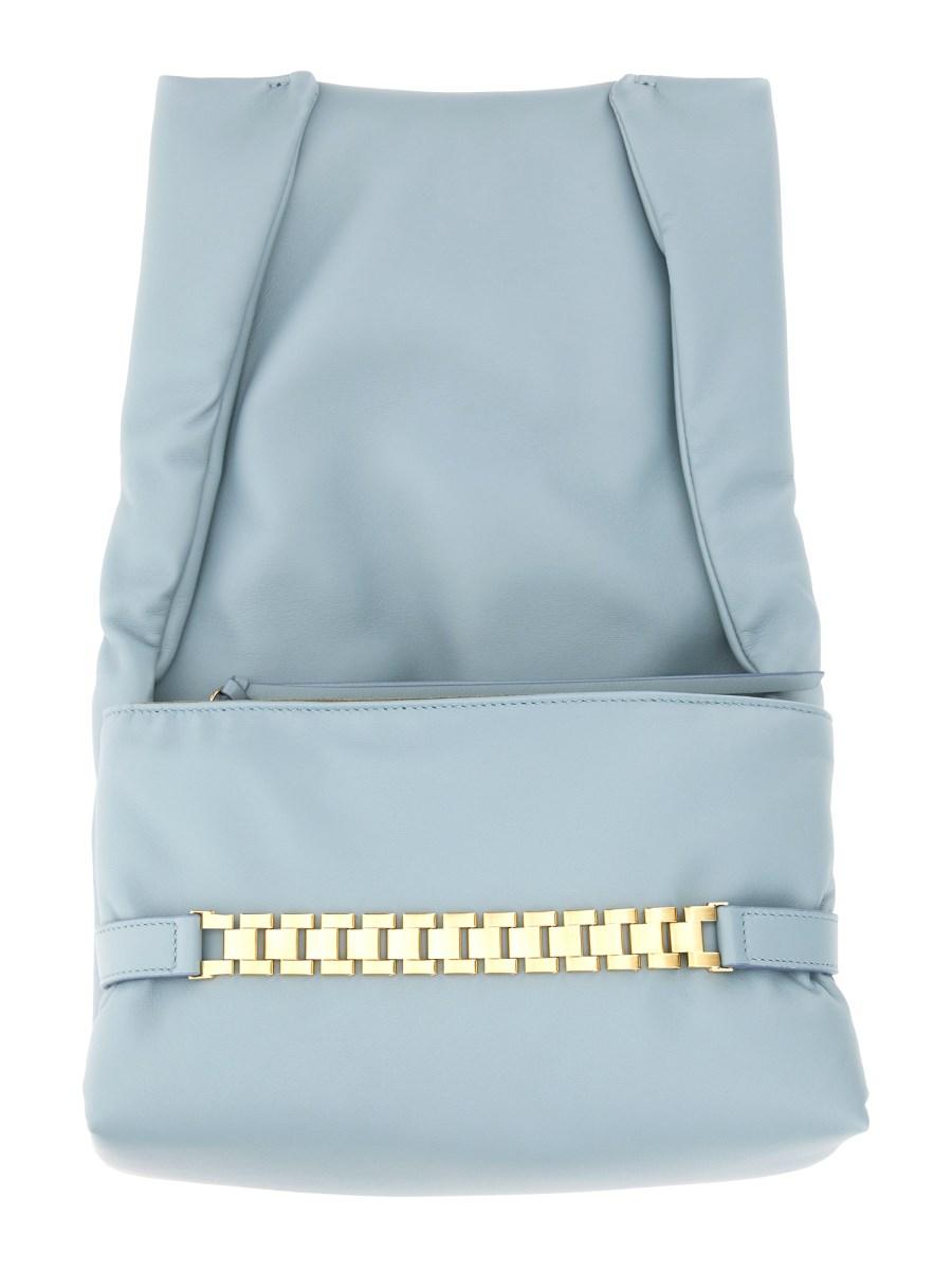VICTORIA BECKHAM POUCH PUFFY IN PELLE CON CATENA