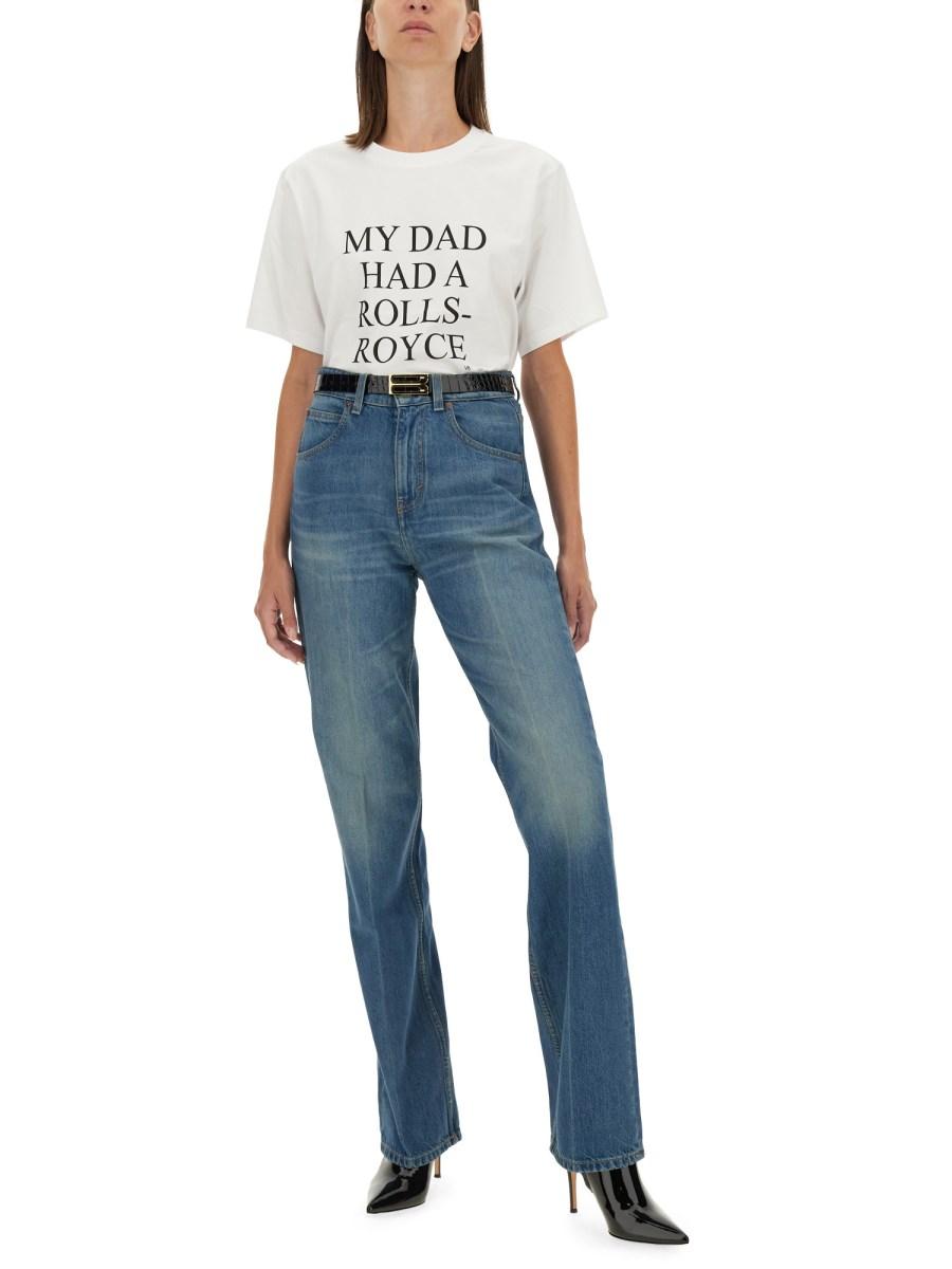 VICTORIA BECKHAM T-SHIRT CON STAMPA