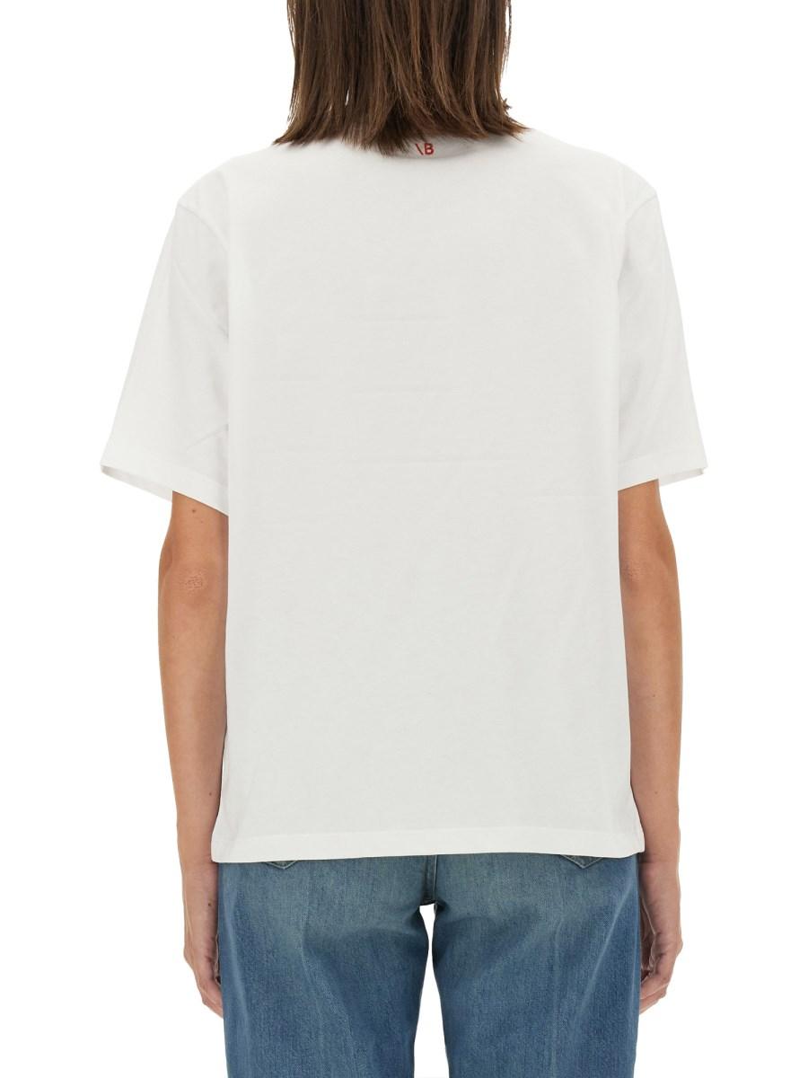 VICTORIA BECKHAM T-SHIRT CON STAMPA