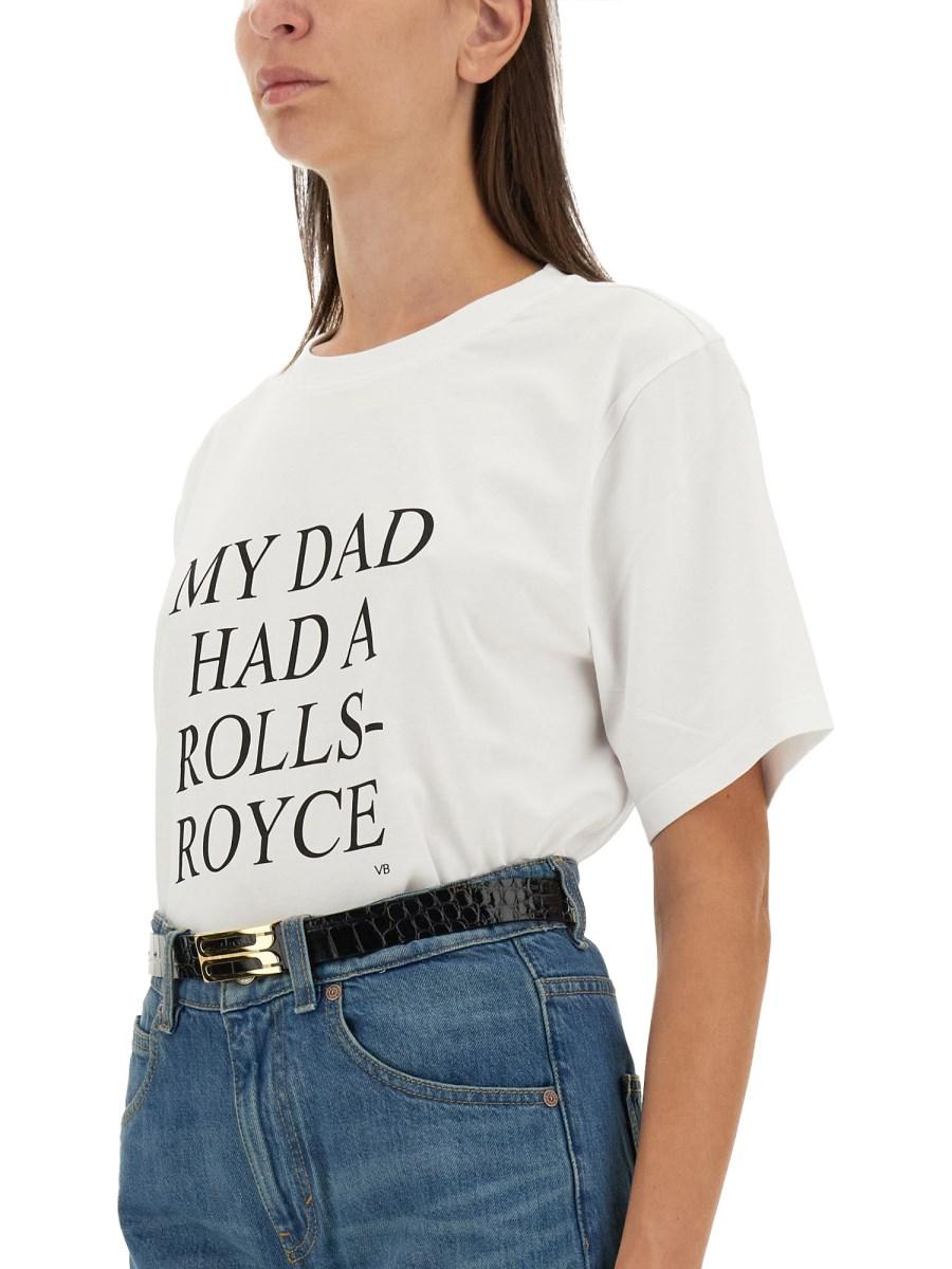 VICTORIA BECKHAM T-SHIRT CON STAMPA