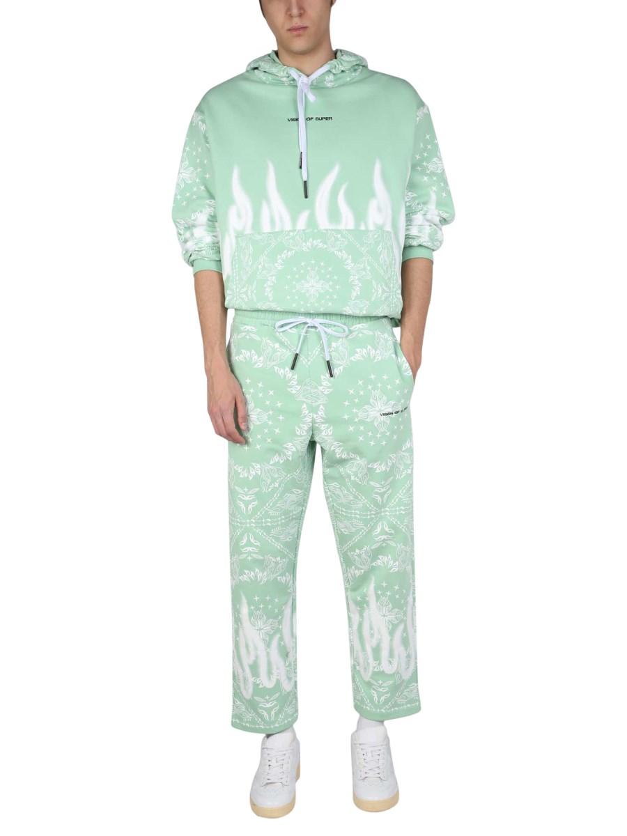 VISION OF SUPER FELPA IN COTONE CON MOTIVO PAISLEY