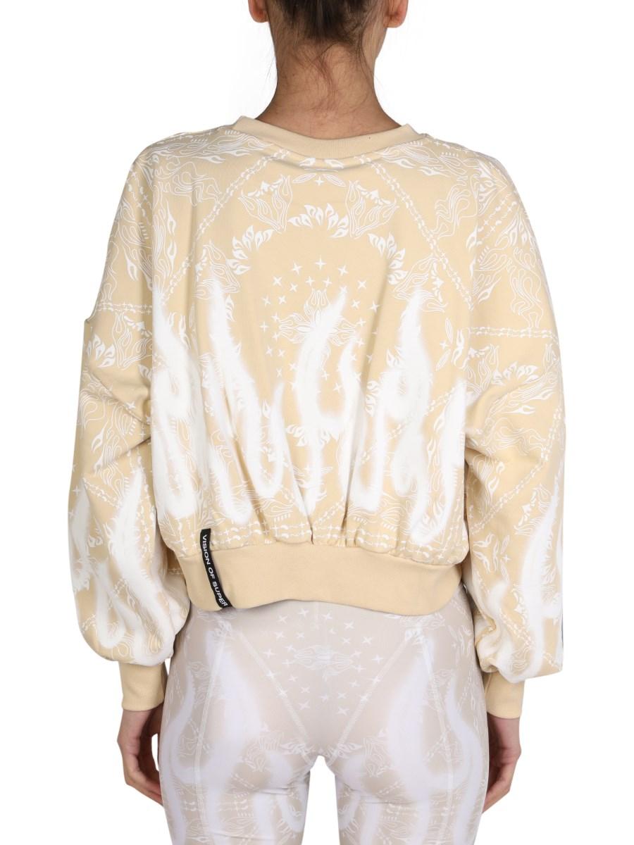 VISION OF SUPER FELPA IN COTONE CON MOTIVO PAISLEY