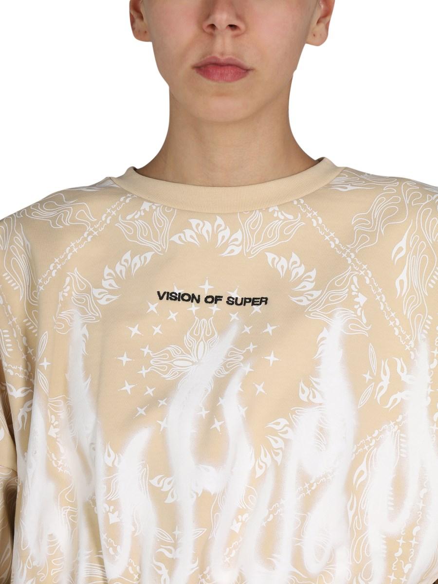 VISION OF SUPER FELPA IN COTONE CON MOTIVO PAISLEY