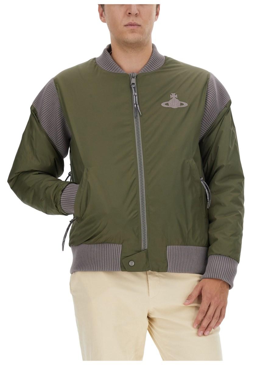 VIVIENNE WESTWOOD BOMBER CON LOGO
