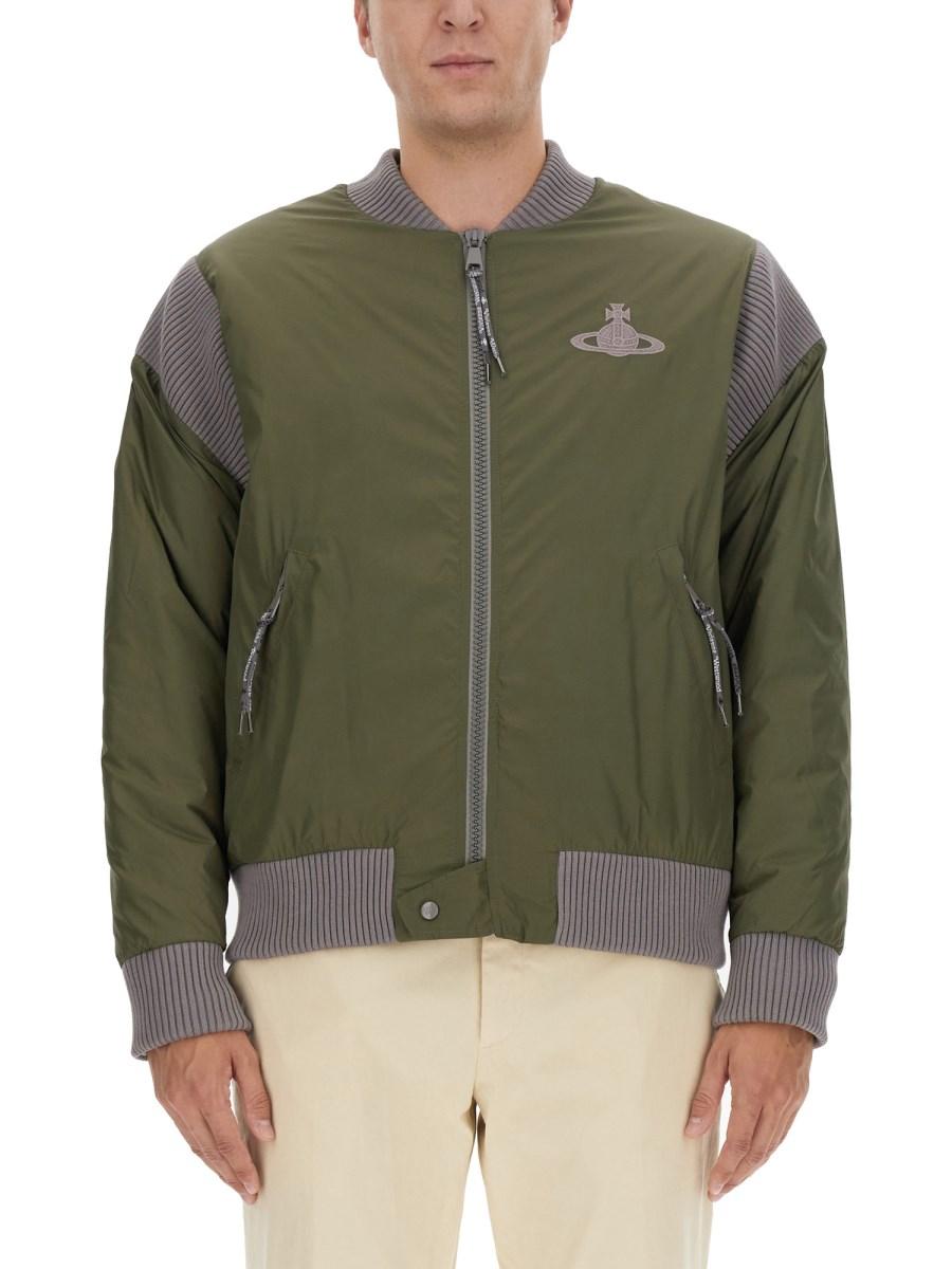 VIVIENNE WESTWOOD BOMBER CON LOGO