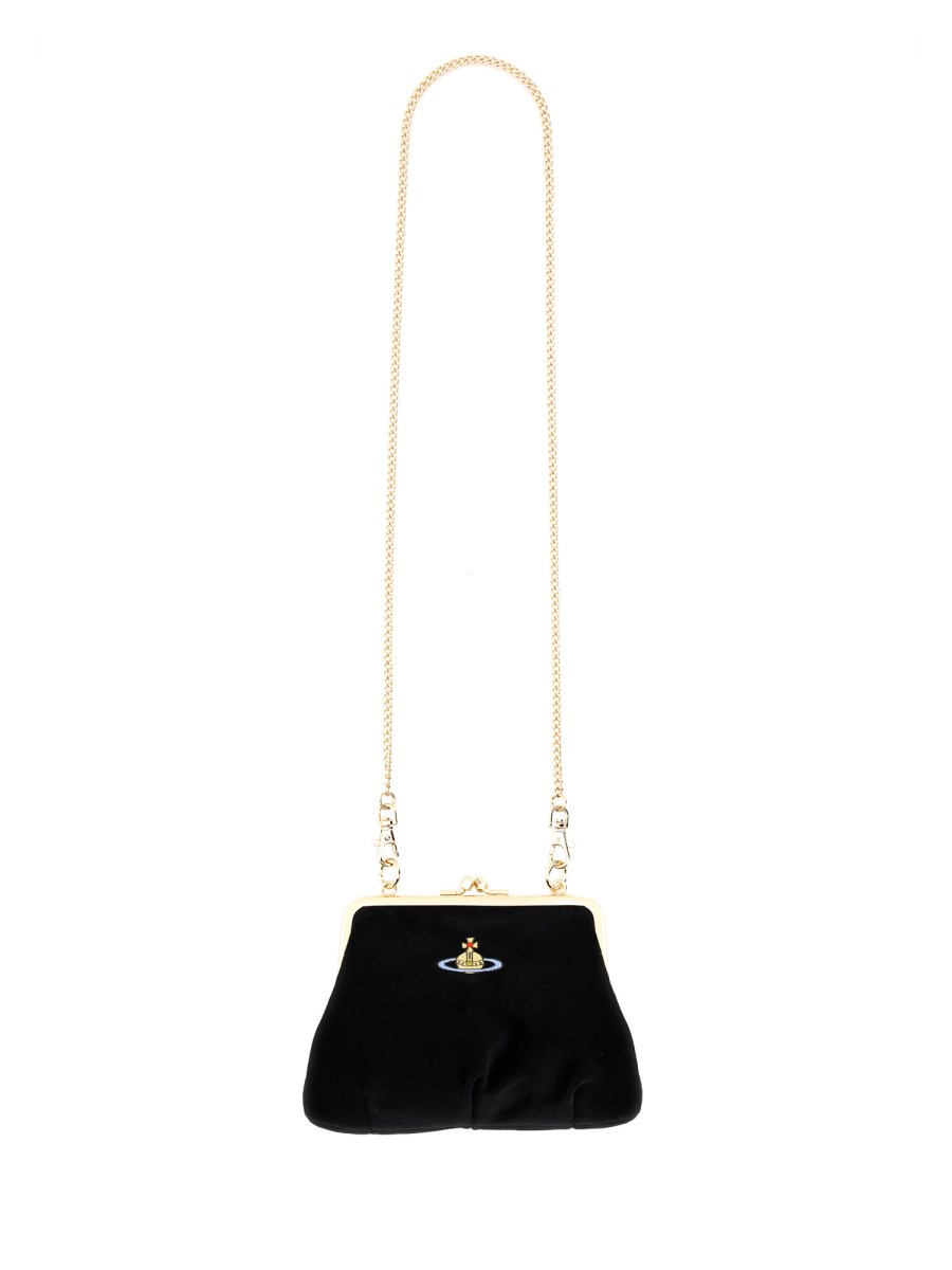 VIVIENNE WESTWOOD BORSA GRANNY FARME IN VELLUTO