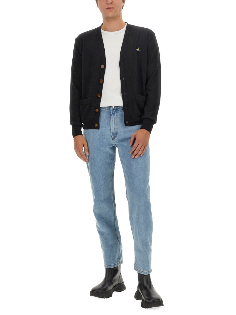 VIVIENNE WESTWOOD CARDIGAN CON LOGO