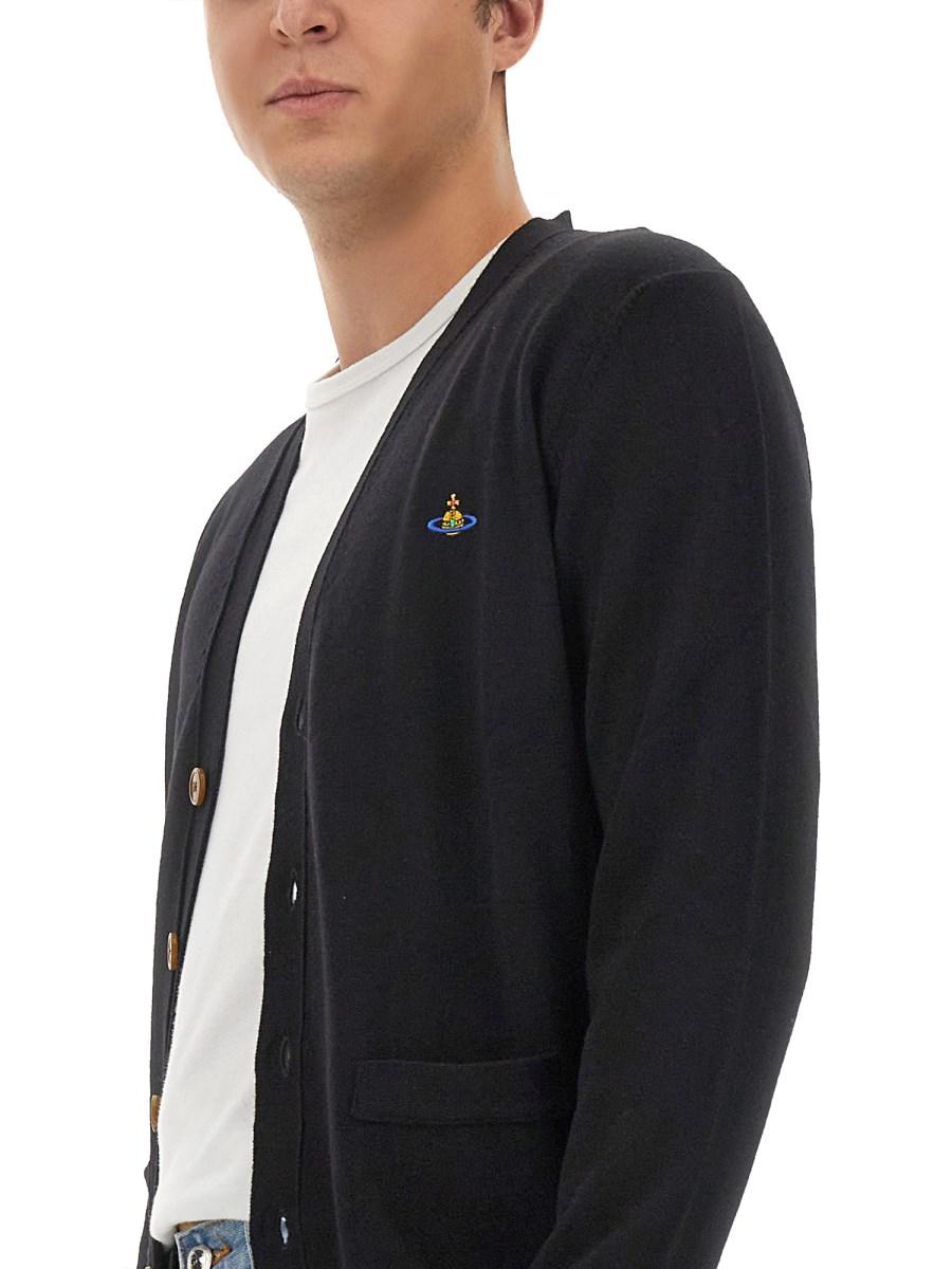 VIVIENNE WESTWOOD CARDIGAN CON LOGO