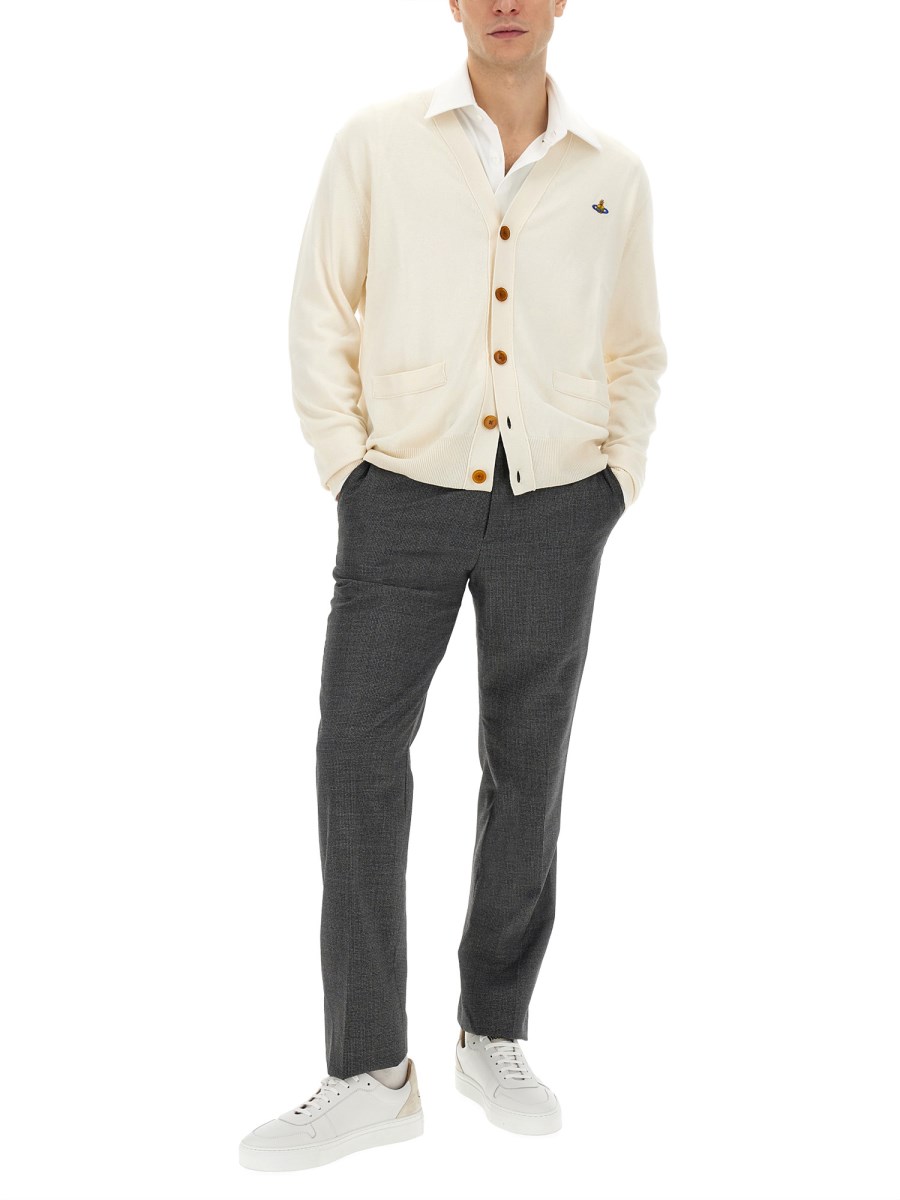 VIVIENNE WESTWOOD CARDIGAN CON LOGO