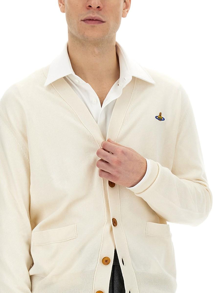 VIVIENNE WESTWOOD CARDIGAN CON LOGO