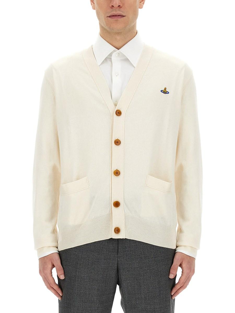 VIVIENNE WESTWOOD CARDIGAN CON LOGO