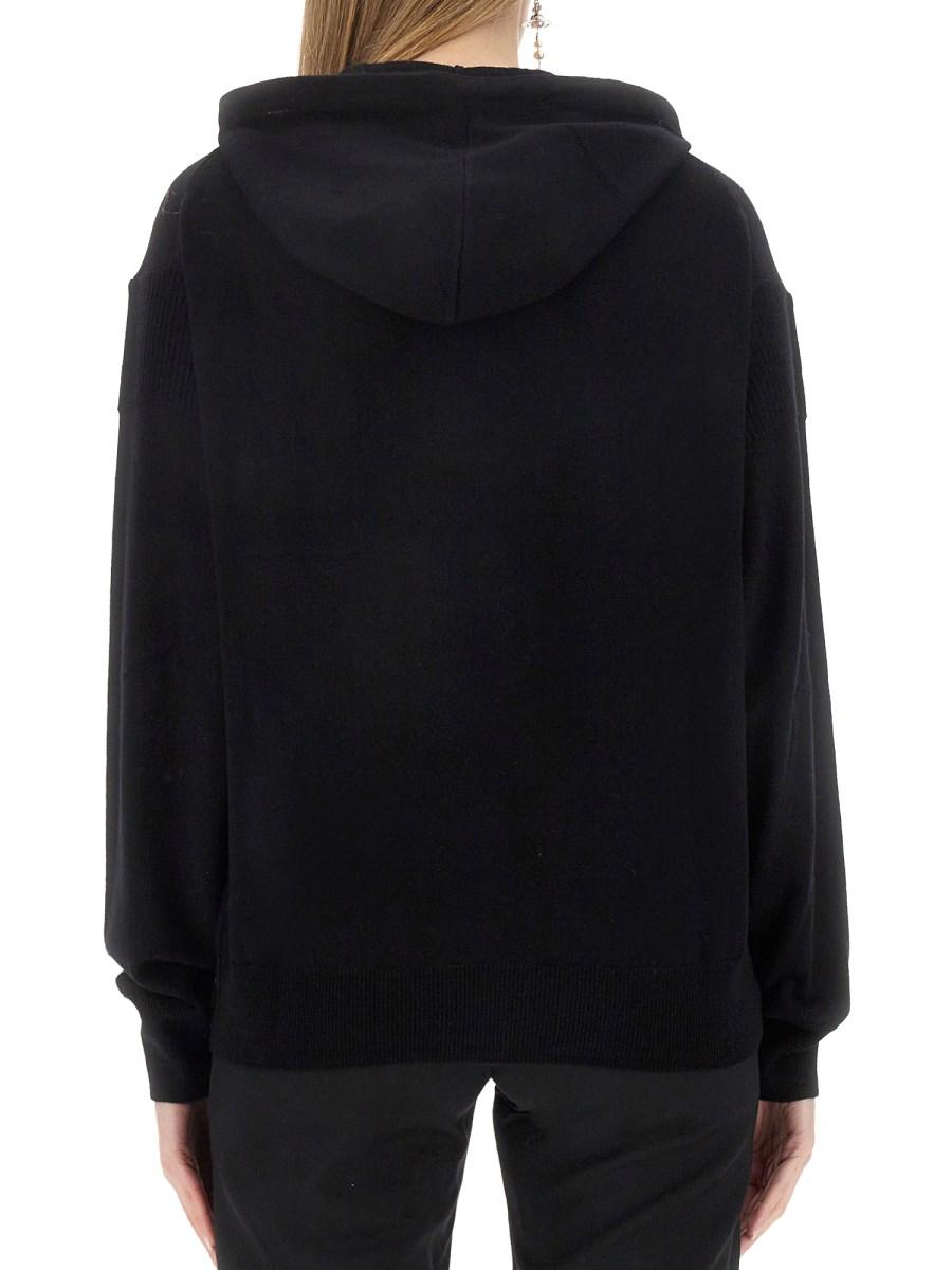 VIVIENNE WESTWOOD FELPA IN LANA CON LOGO