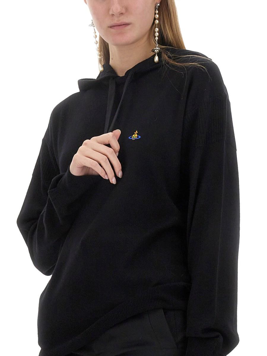 VIVIENNE WESTWOOD FELPA IN LANA CON LOGO