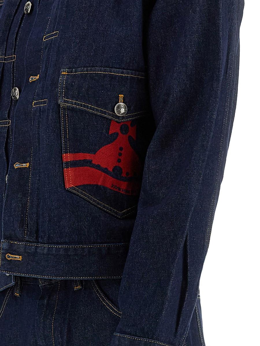 VIVIENNE WESTWOOD GIACCA "MARLENE" IN DENIM