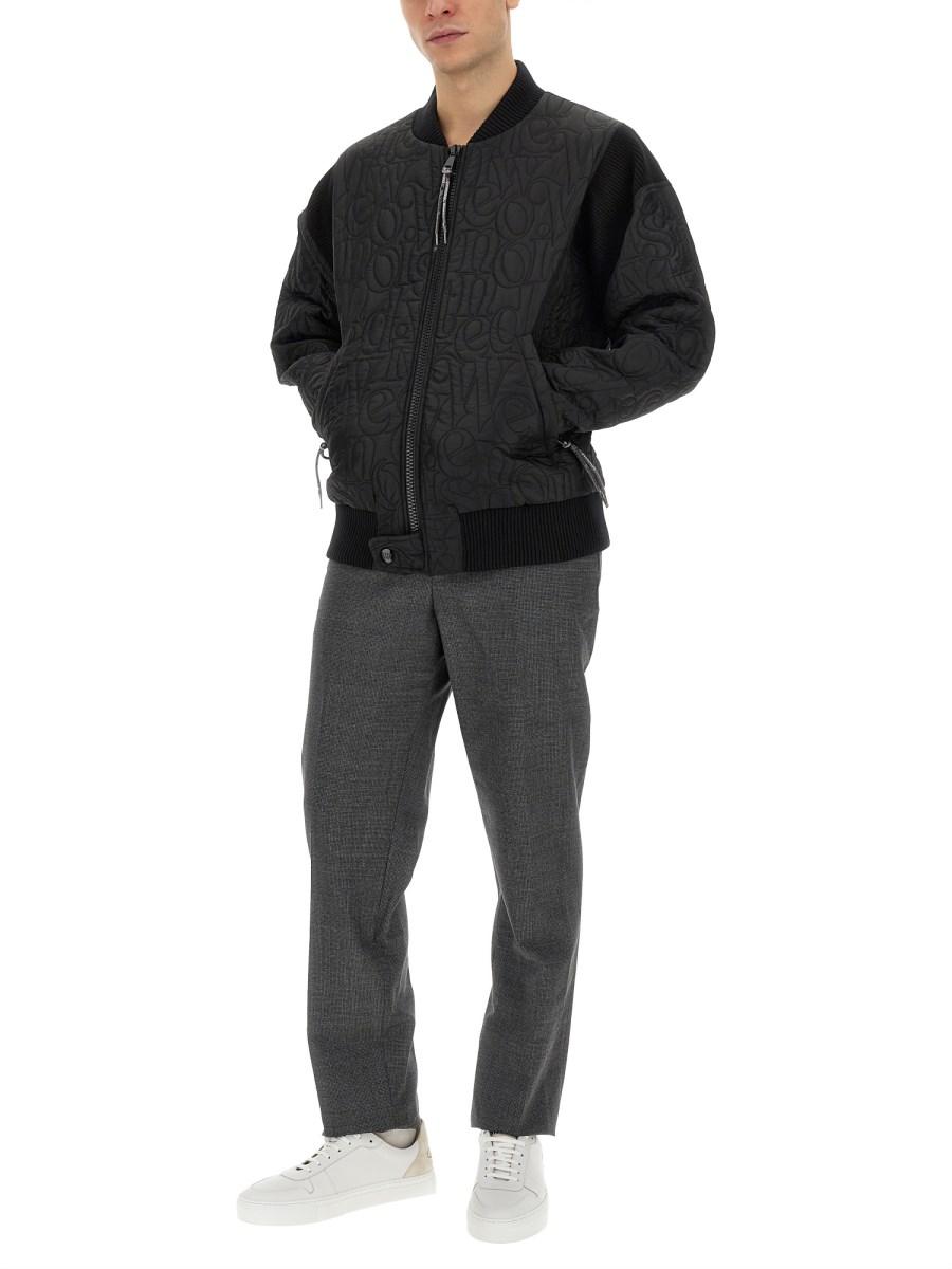 VIVIENNE WESTWOOD GIACCA "STRIPPED CYCLIST" IN NYLON