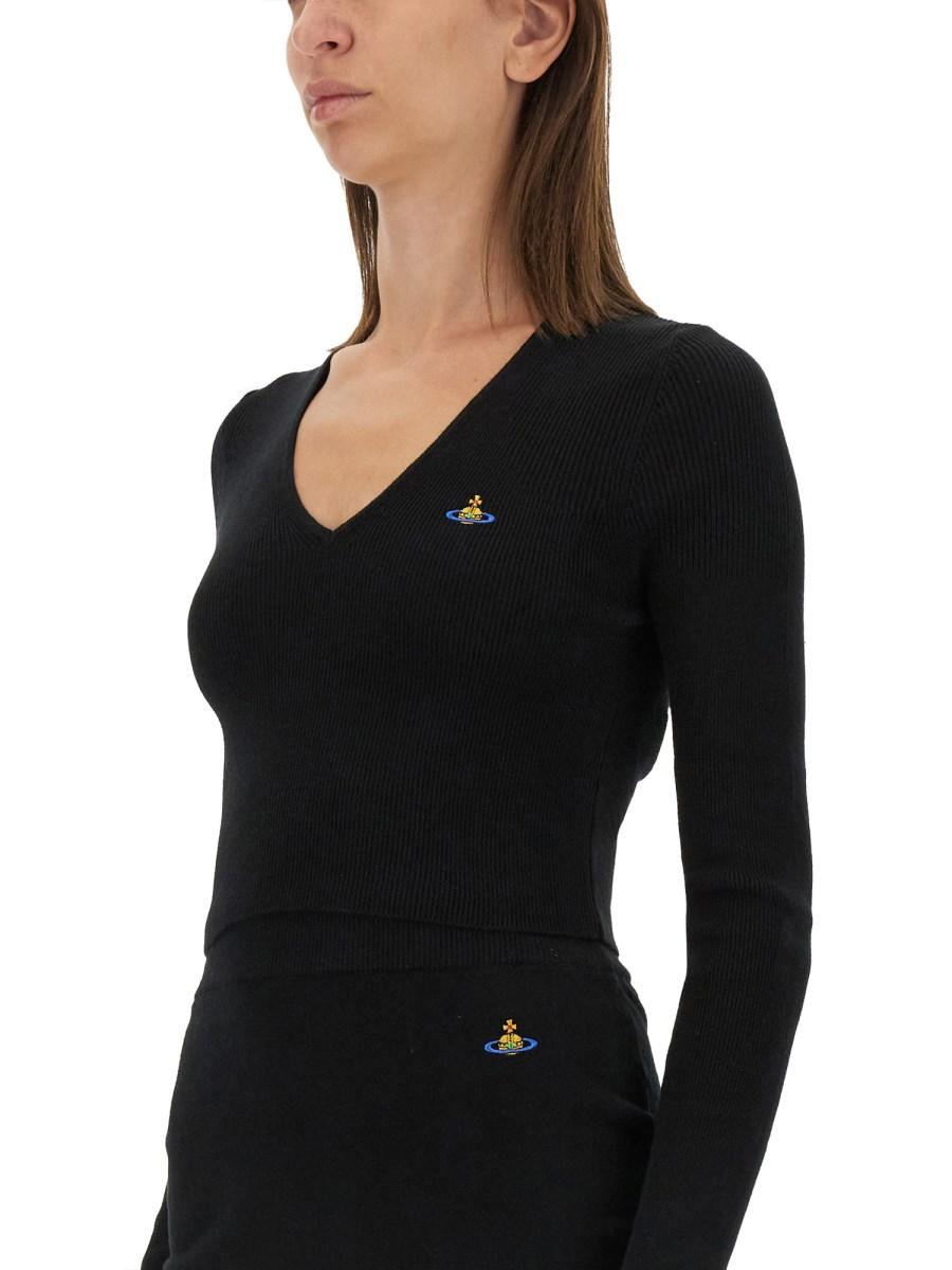 VIVIENNE WESTWOOD MAGLIA "BEA" CROPPED