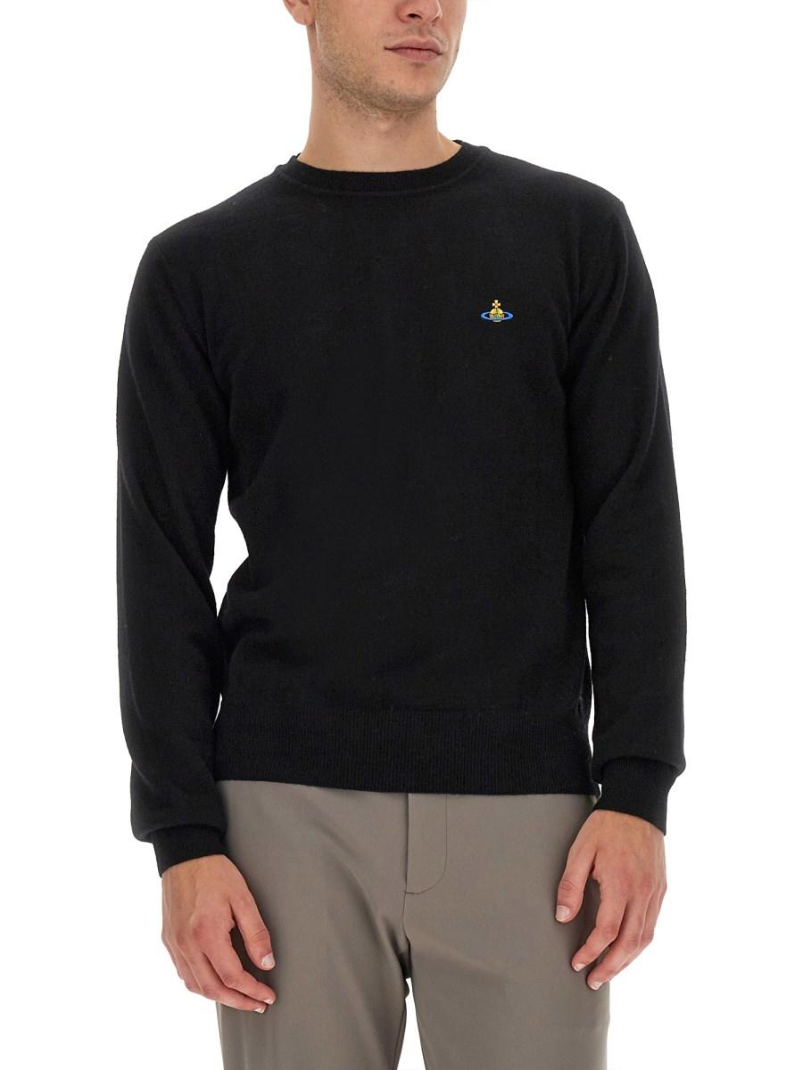 VIVIENNE WESTWOOD MAGLIA CON RICAMO LOGO
