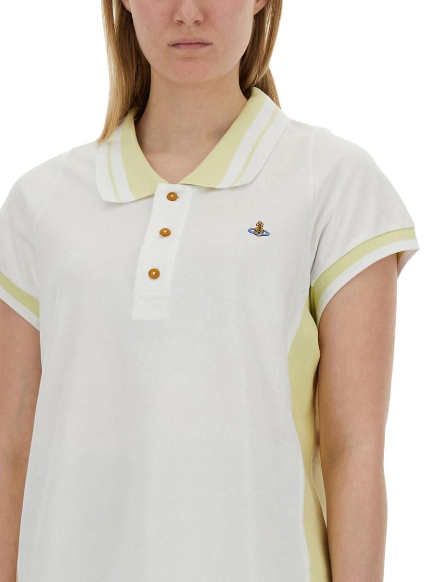 VIVIENNE WESTWOOD POLO IN COTONE CON LOGO