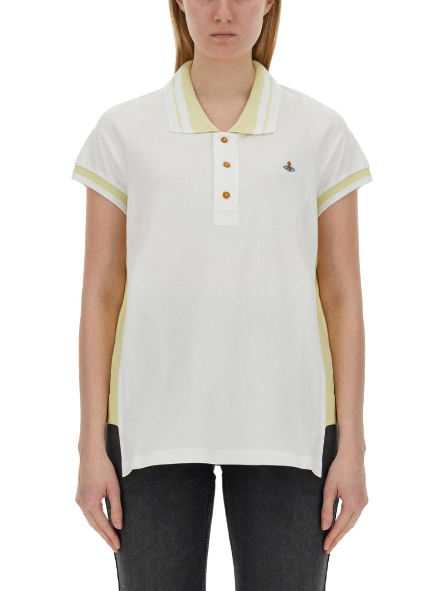 VIVIENNE WESTWOOD POLO IN COTONE CON LOGO